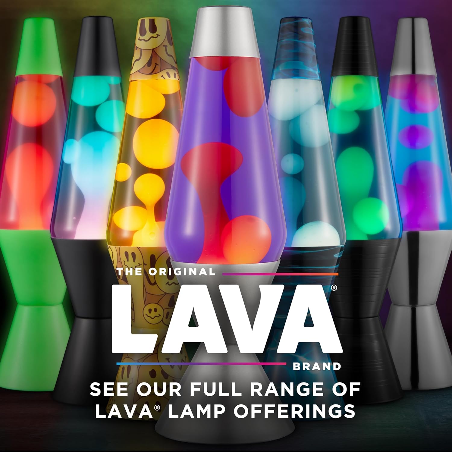 The Original Lava? Lamp - 14.5 Grinning Globs - Classic Liquid Motion Lamp - Yellow Lava and Orange Liquid - Item #2094 (Amazon Exclusive) - Image 6